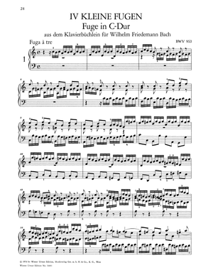 Bach: Little Preludes and Fughettas