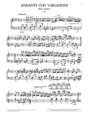 Haydn: Andante con Variazioni, Hob. XVII:6