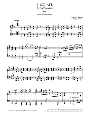 Brahms: Piano Sonata in C Major, Op. 1