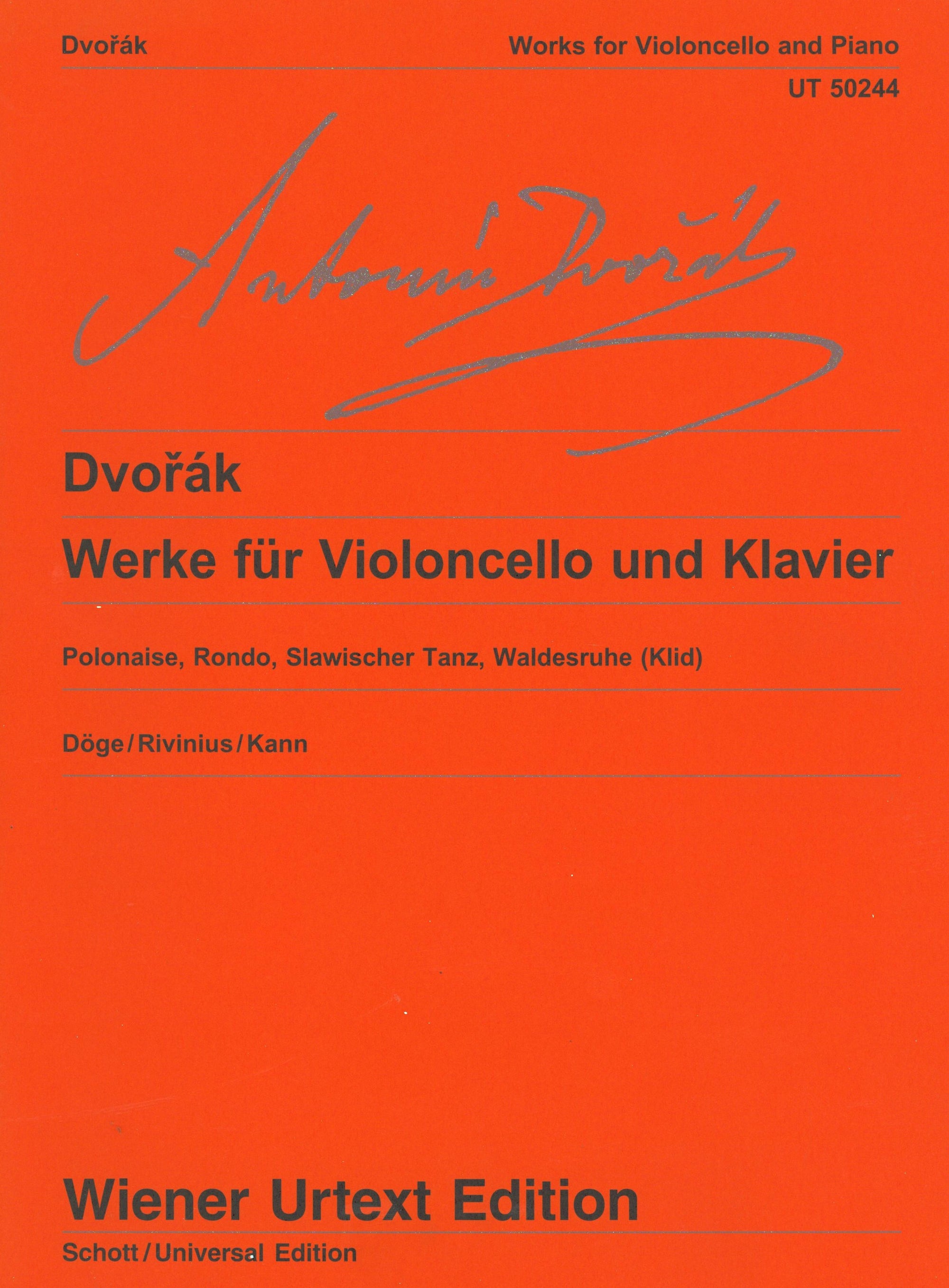 Dvořák: Works for Cello and Piano