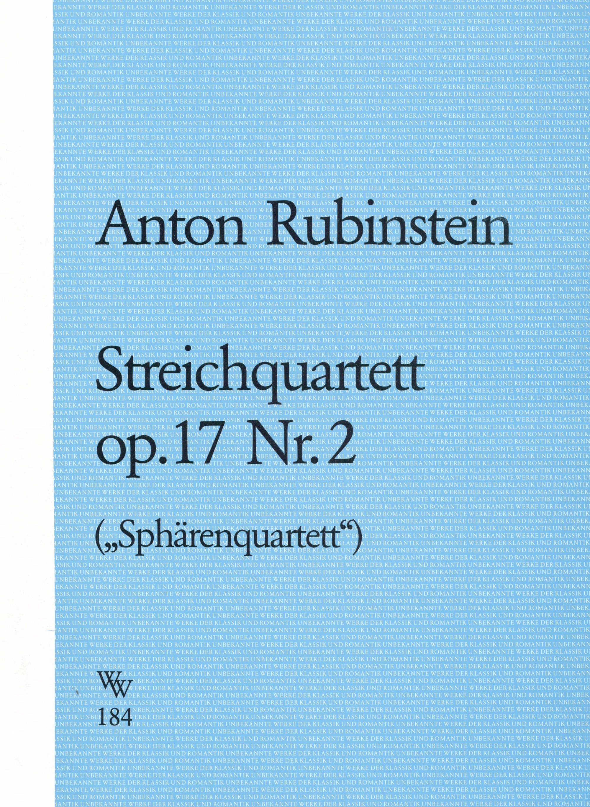 Rubinstein: String Quartet, Op. 17, No. 2