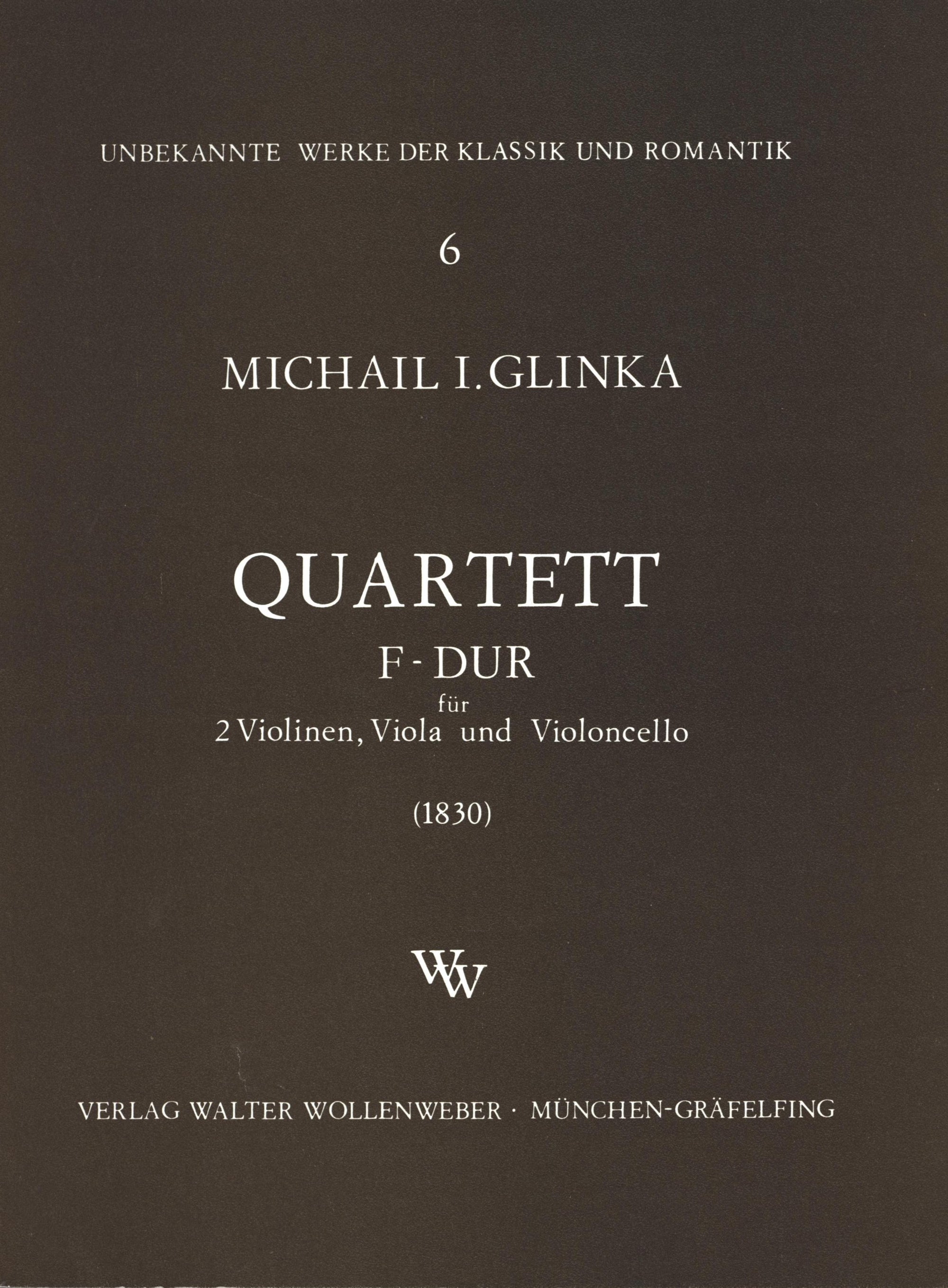 Glinka: String Quartet in F Major