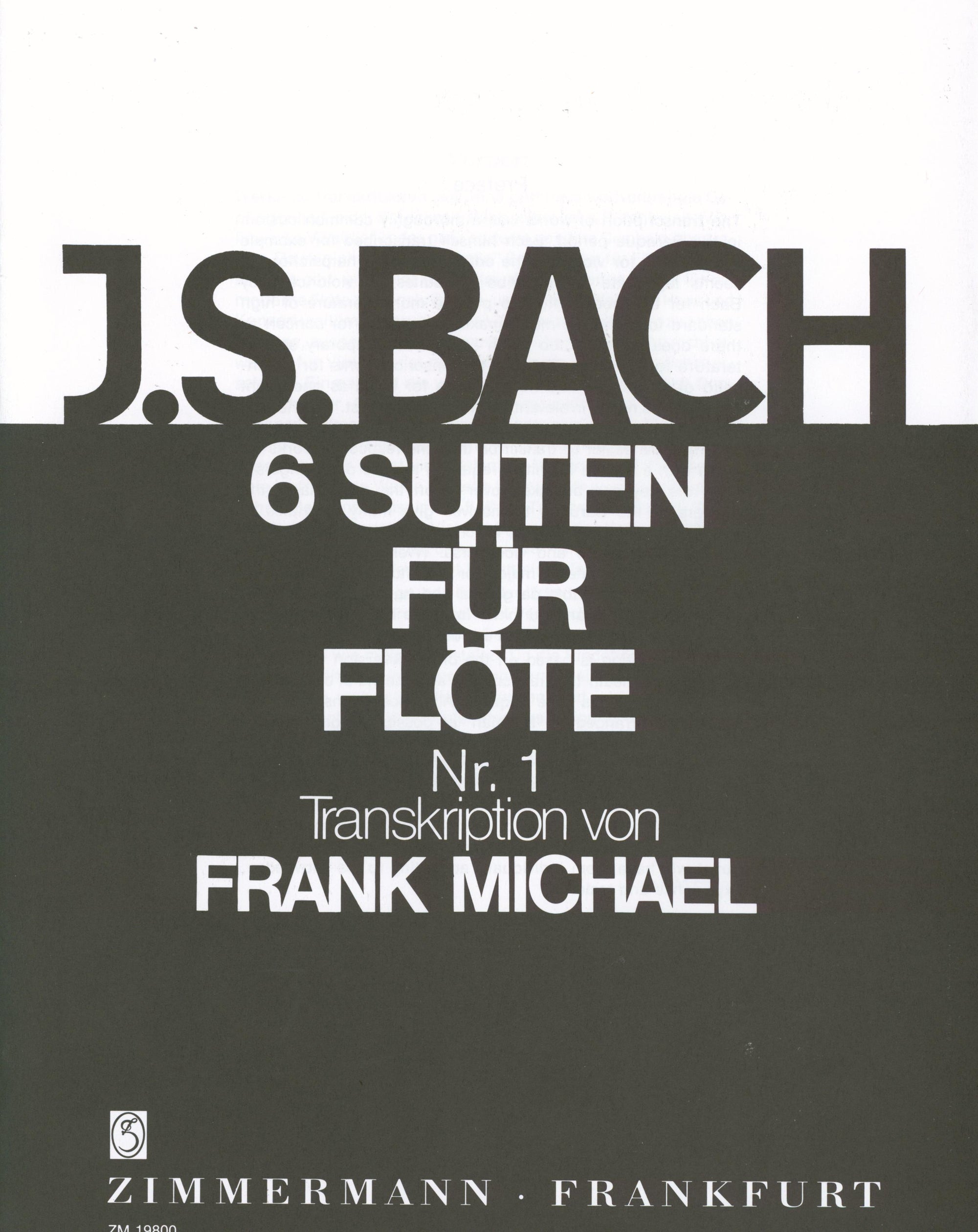 Bach: Suite No. 1 in G Major, BWV 1007 (arr. for flute)
