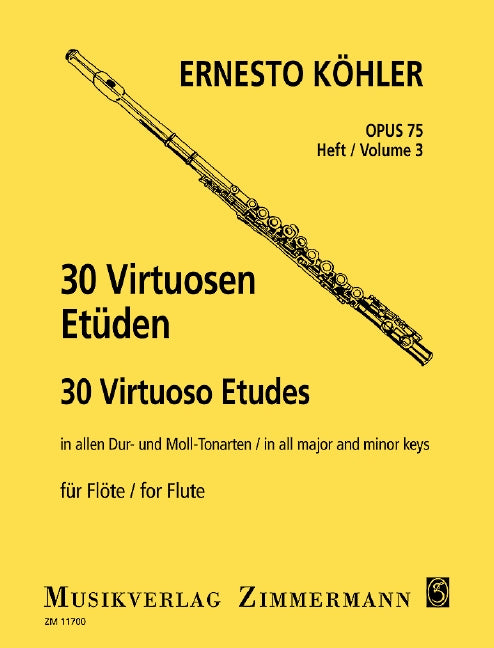 Köhler: 30 Virtuoso Etudes, Op. 75 - Book 3