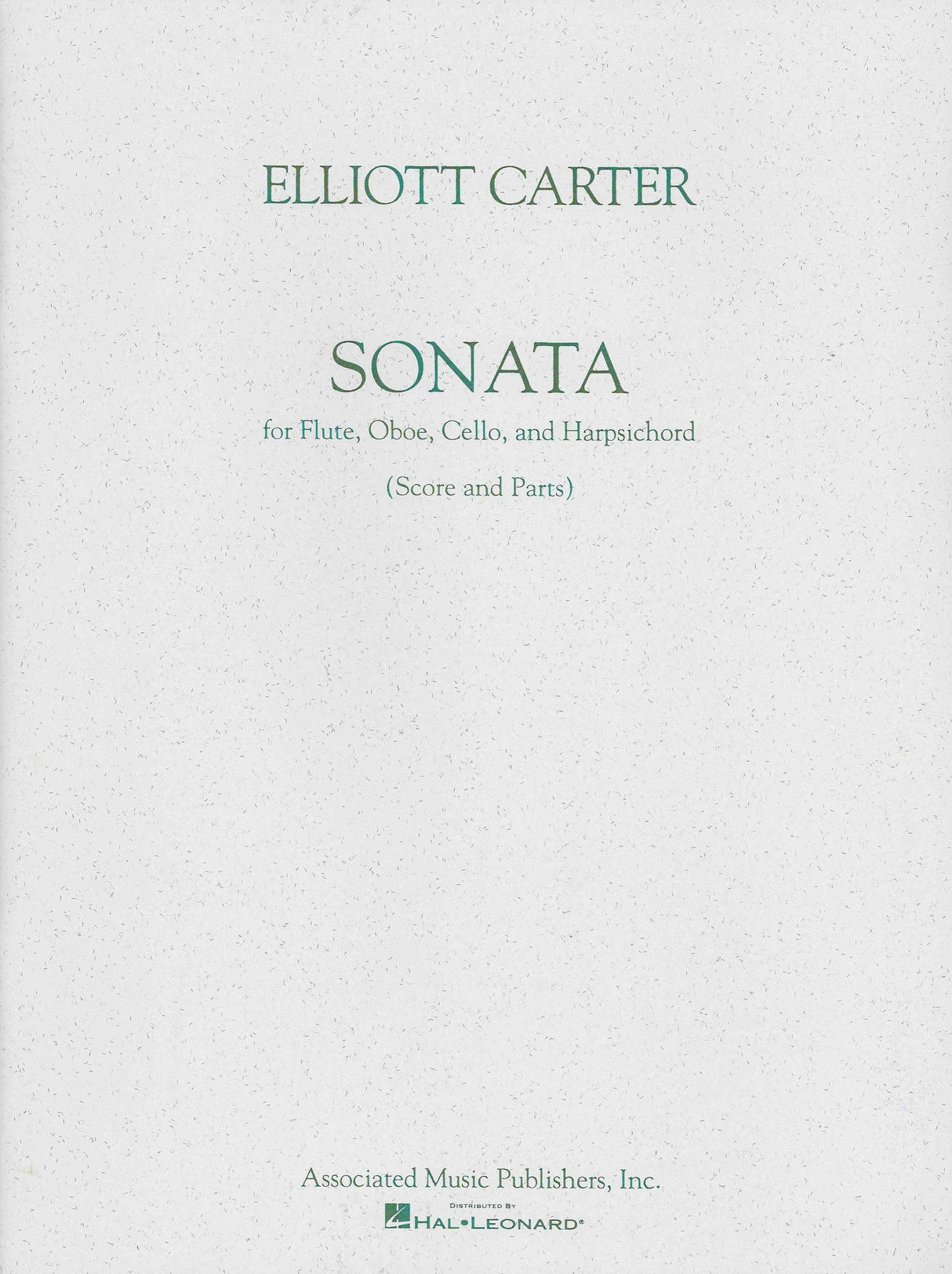 Carter: Sonata for Flute, Oboe, Cello and Harpsichord