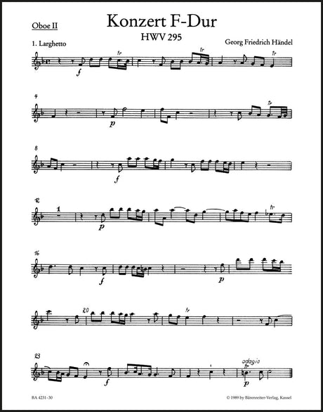 Handel: Organ Concerto No. 13 in F Major, HWV 295