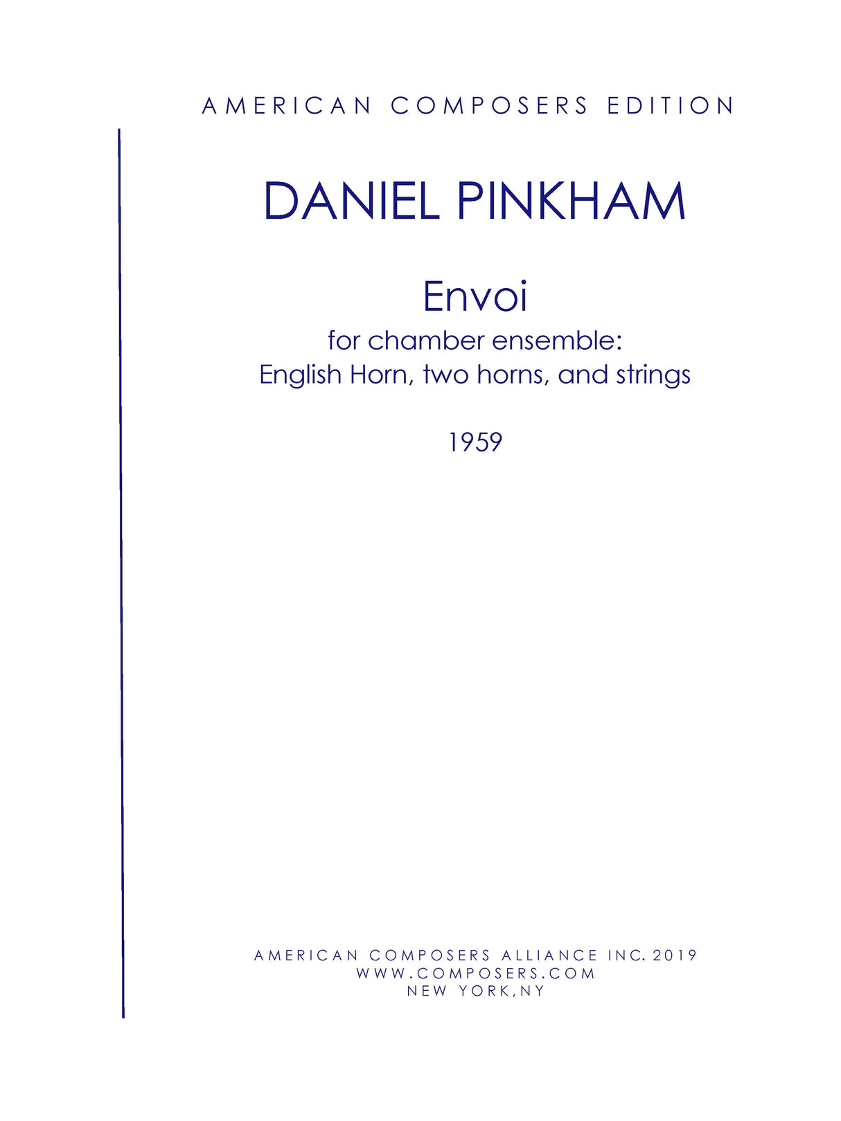 Pinkham: Envoi