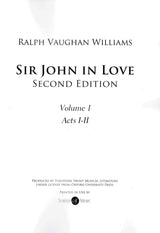 Vaughan Williams: Sir John in Love