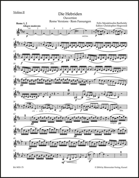 Mendelssohn: The Hebrides, MWV P 7, Op. 26