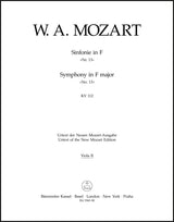 Mozart: Symphony No. 13 in F Major, K. 112