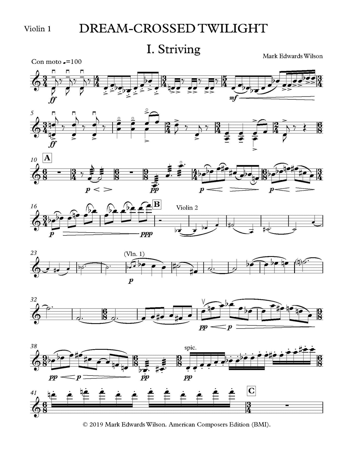 Wilson: Dream-Crossed Twilight