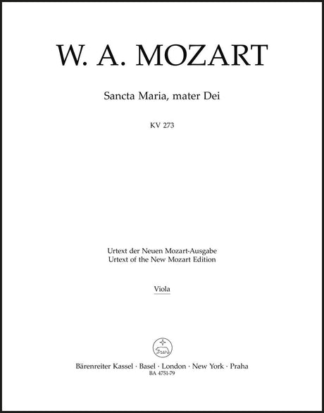 Mozart: Sancta Maria, mater Dei, K. 273