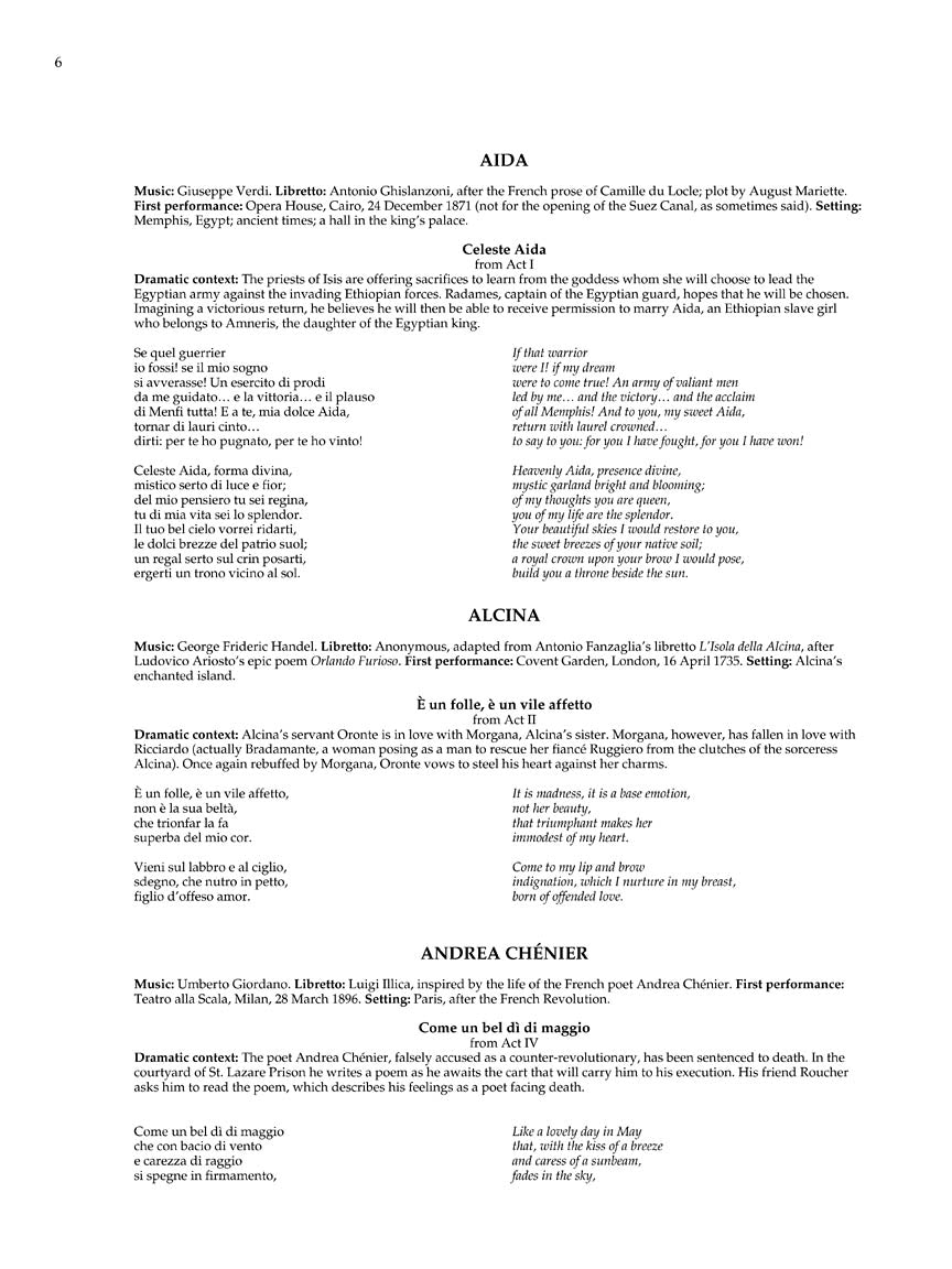 Anthology of Italian Opera - Tenor