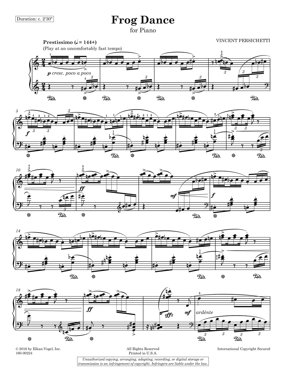 Persichetti: Frog Dance