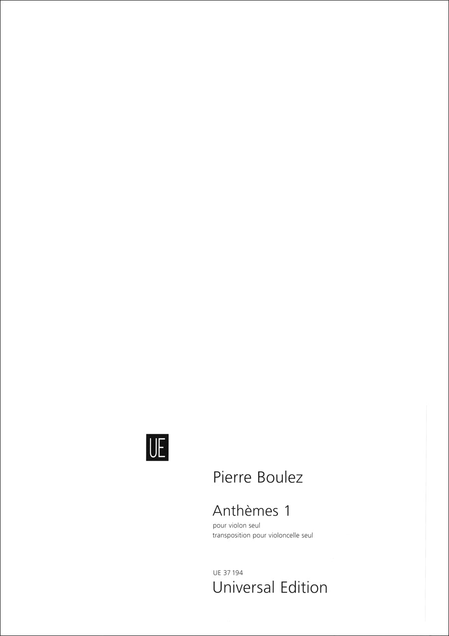 Boulez: Anthèmes 1 (transposed for cello)