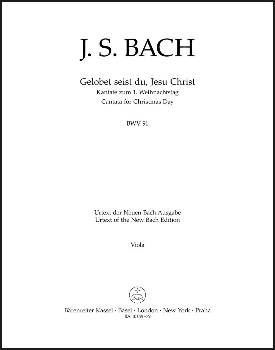 Bach: Gelobet seist du, Jesu Christ, BWV 91