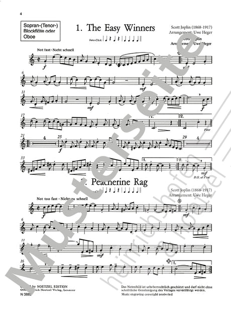 Let's Rag... 10 Ragtimes for Recorder