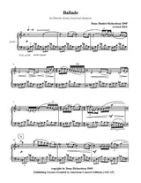 D. Richardson: Ballade
