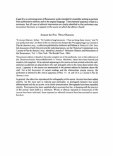 Josquin des Prez: Three Chansons for Men's Voices