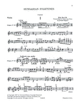Bartók: Hungarian Folktunes (trans. Szigeti)