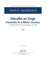 McDonald: Stäudlin as Vogl - Preamble to a Winter Journey, Op. 432