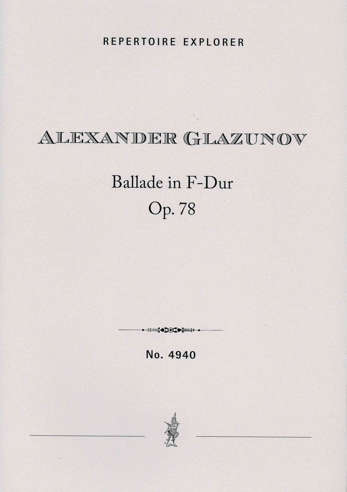 Glazunov: Ballad in F Major, Op. 78