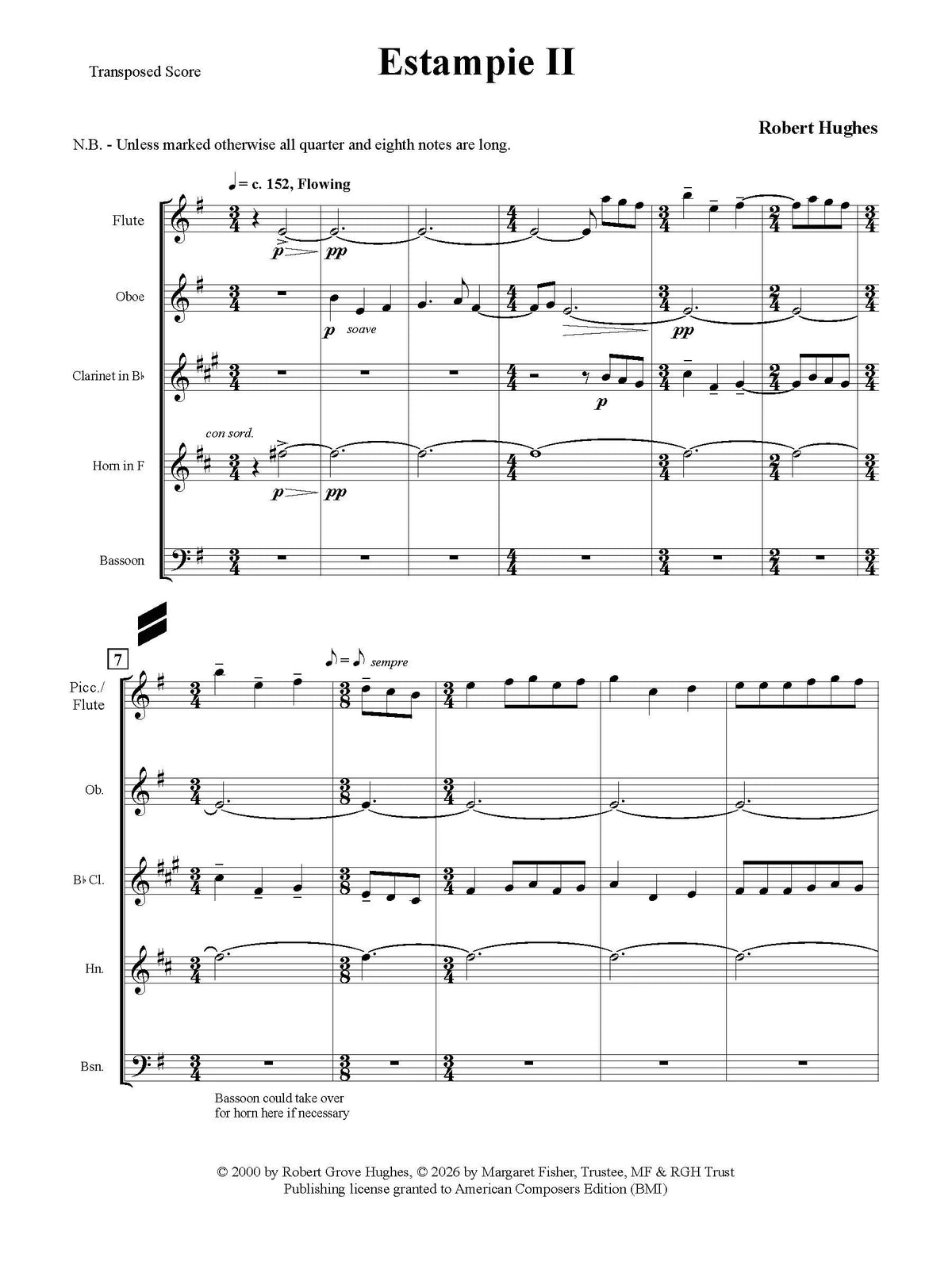 Hughes: Estampie II