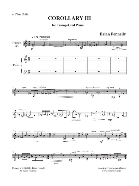 Fennelly: Corollary III