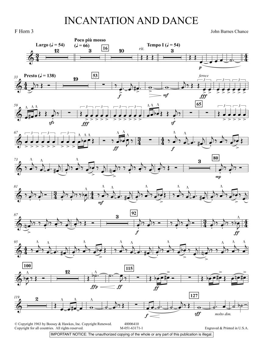 Chance: Incantation and Dance