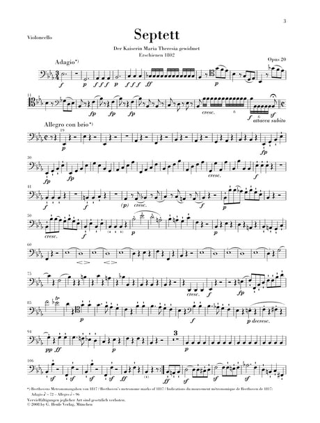 Beethoven: Septet in E-flat Major, Op. 20