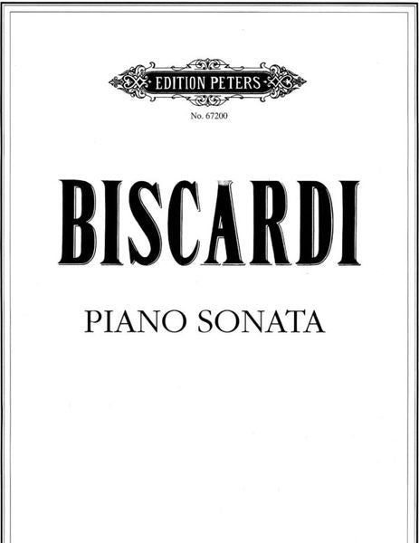 Biscardi: Piano Sonata