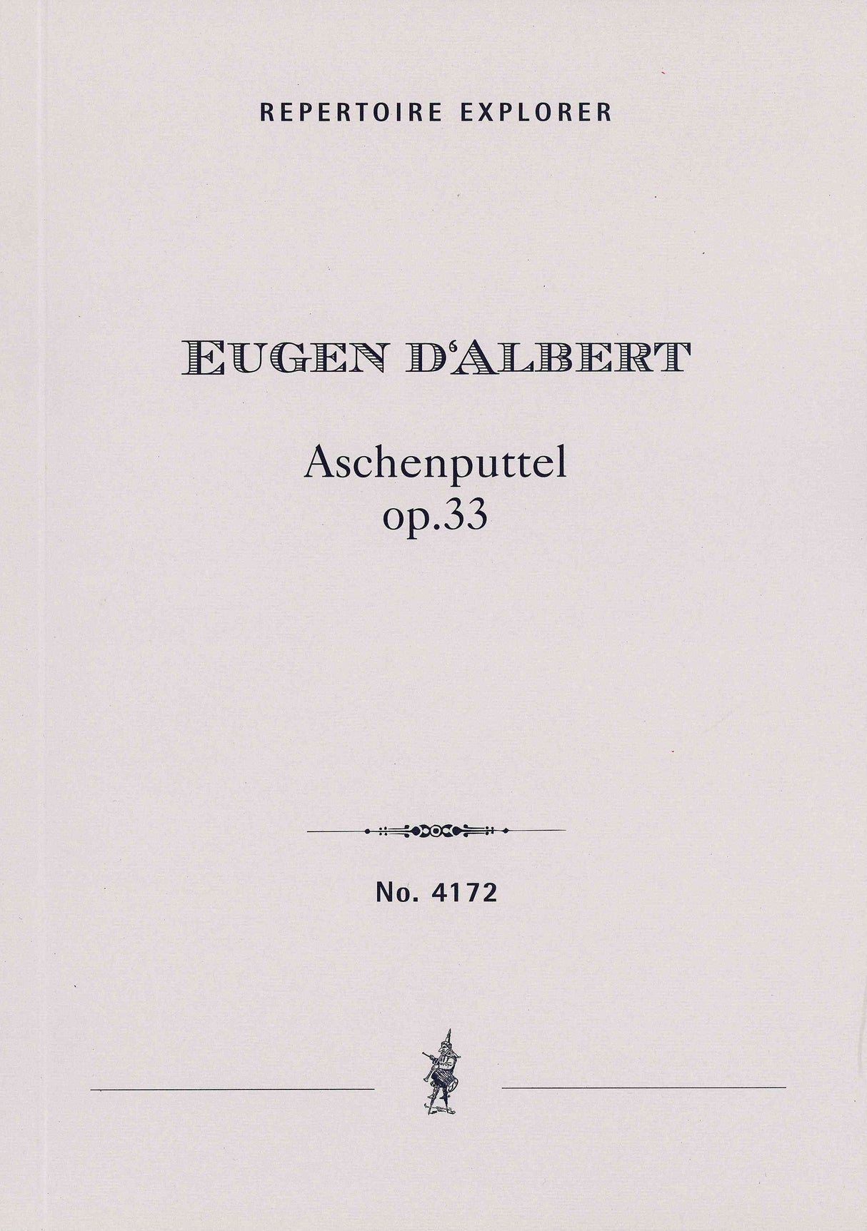 Albert: Aschenputtel, Op. 33