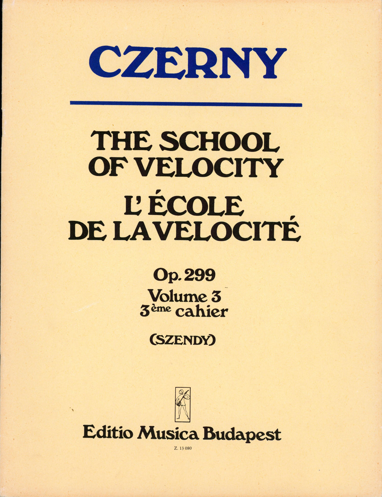 Czerny: School of Velocity, Op. 299 - Volume 3