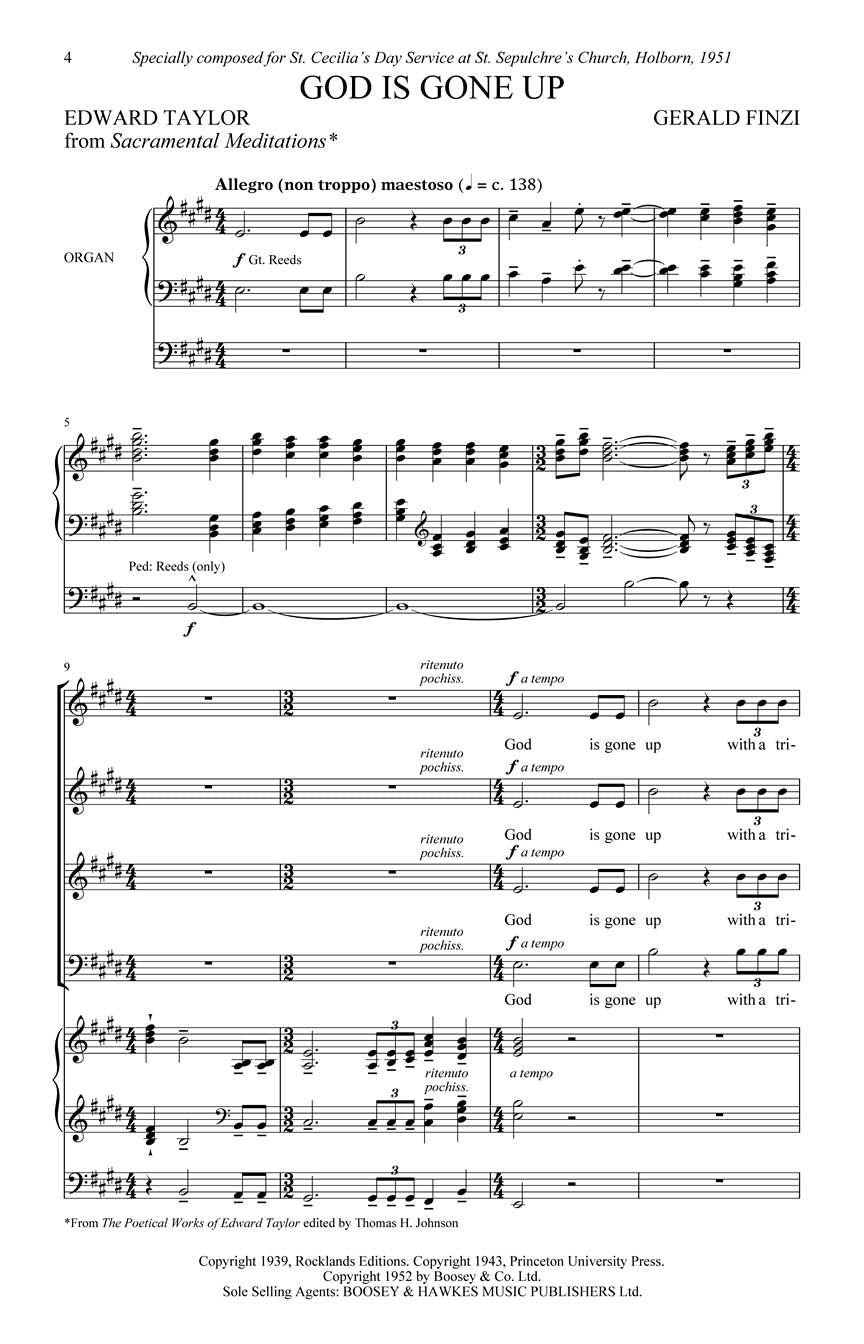 Finzi: God is Gone Up, Op. 27, No. 2