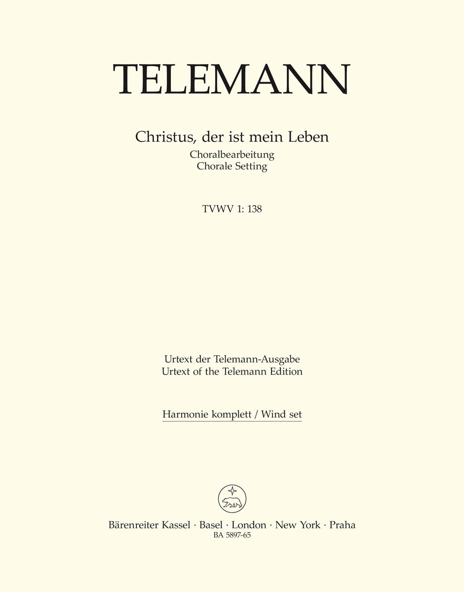 Telemann: Christus, der ist mein Leben, TWV 1:138