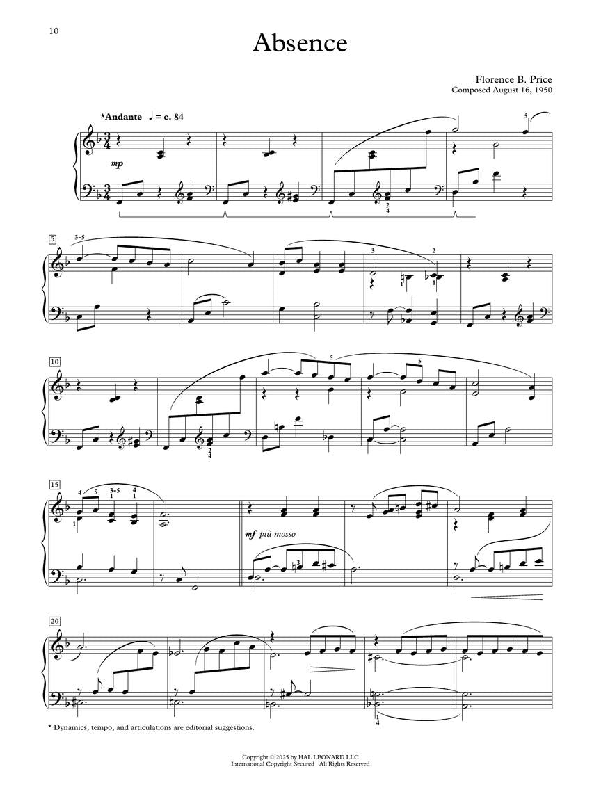 Price: Rediscovered Gems for Piano