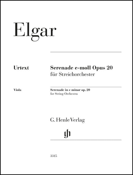 Elgar: Serenade in E Minor, Op. 20