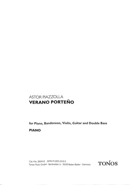 Piazzolla: Verano porteño