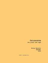 Mazzoli: Orizzonte