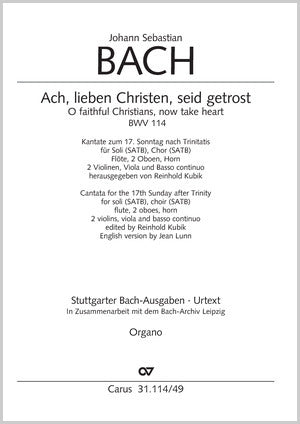 Bach: Ach, lieben Christen, seid getrost, BWV 114