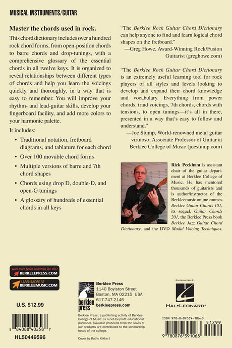 Berklee Rock Guitar Chord Dictionary