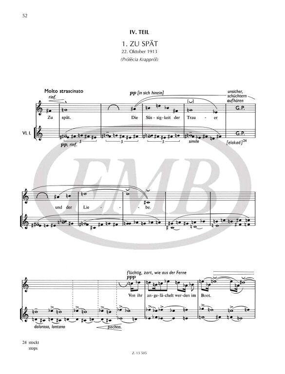 Kurtág: Kafka Fragments, Op. 24