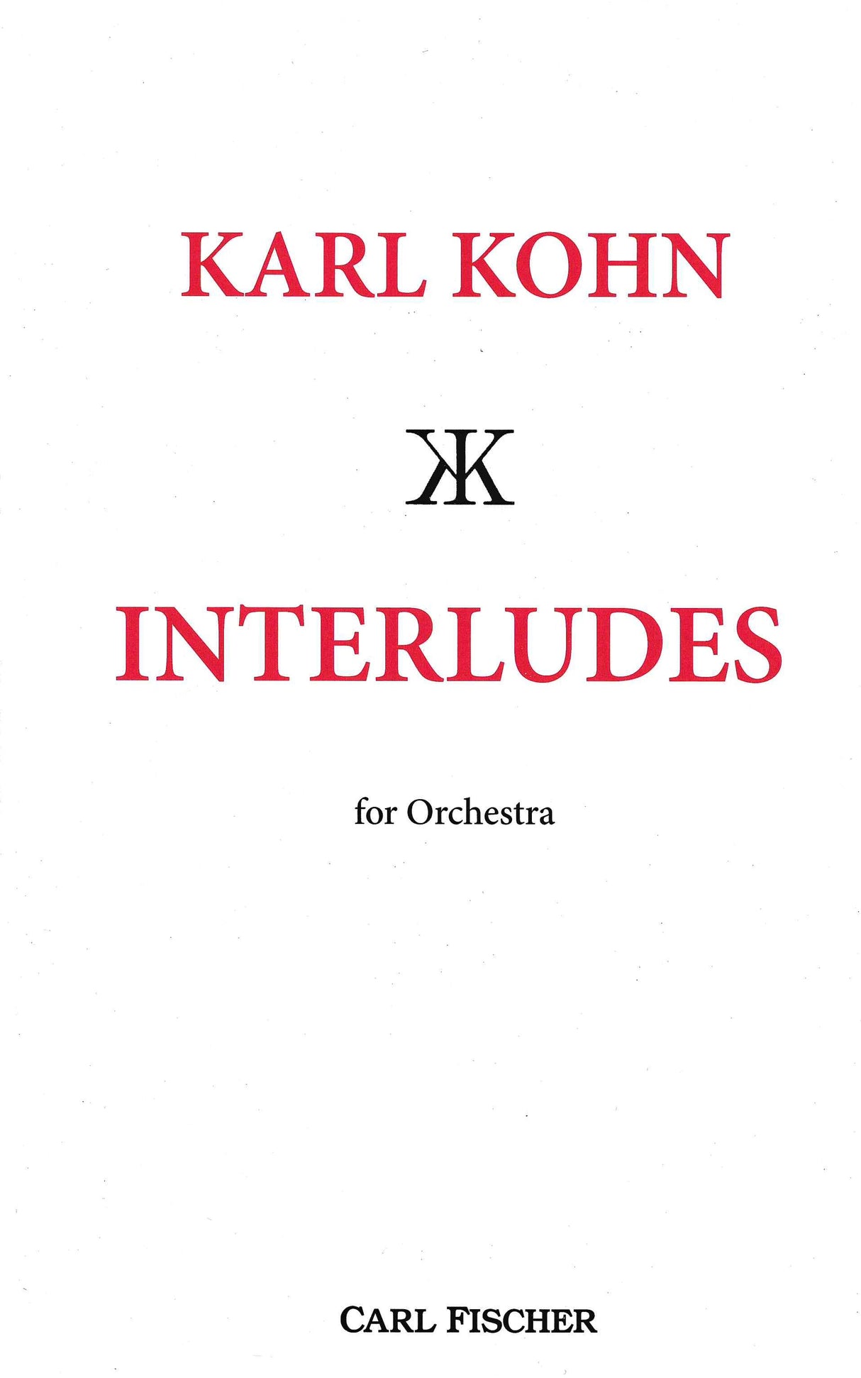 Kohn: Interludes
