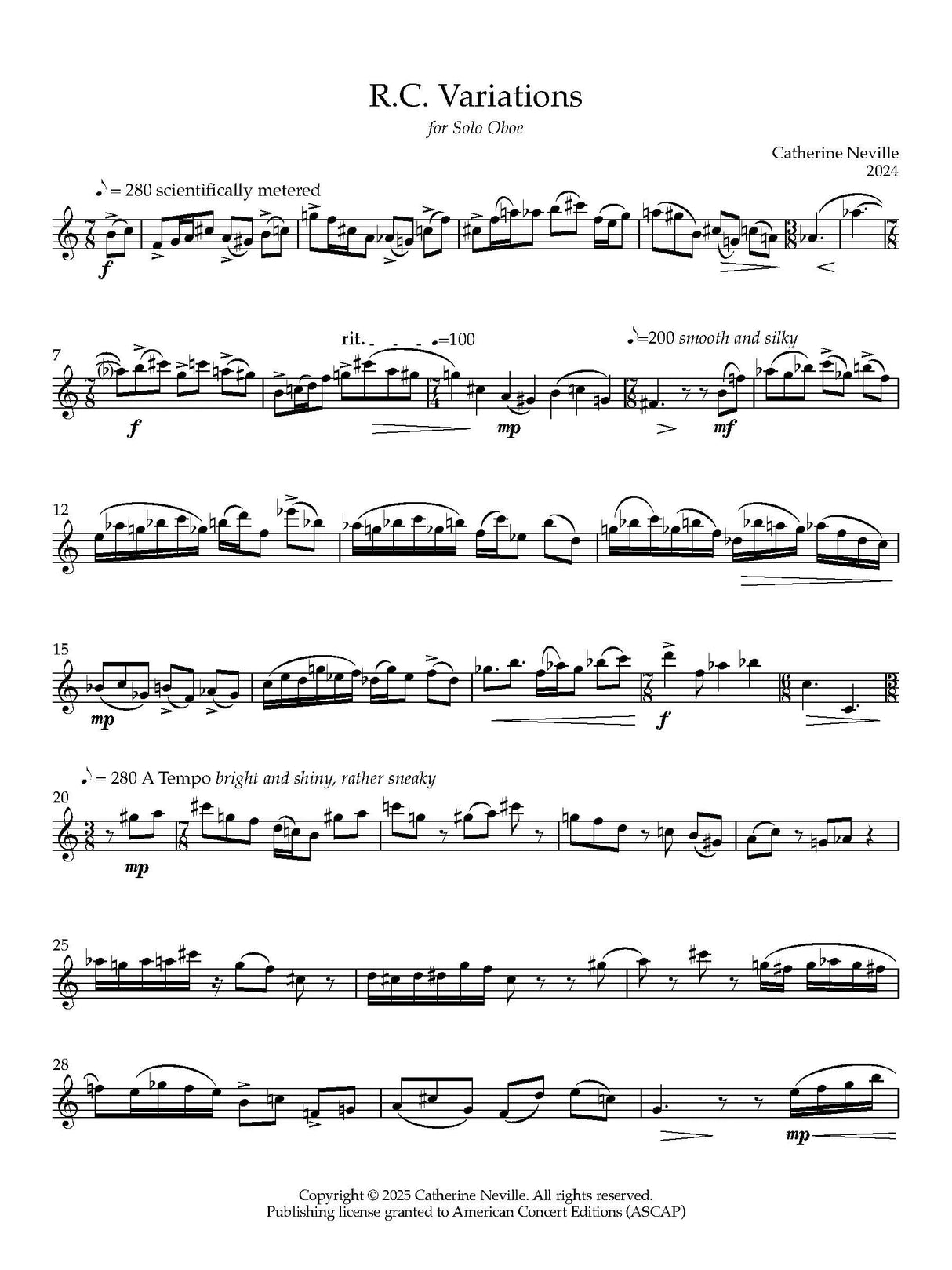 Neville: R.C. Variations