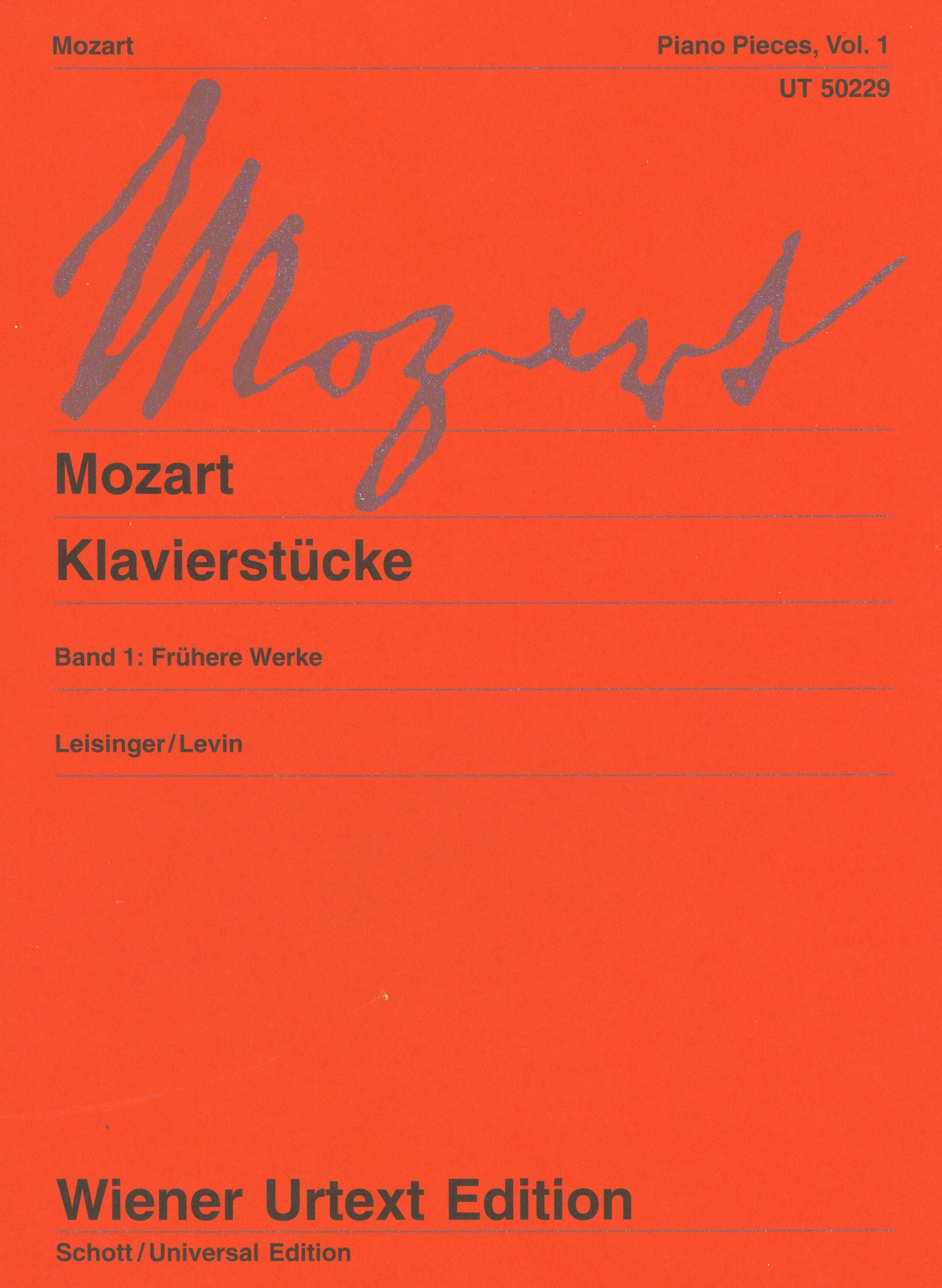 Mozart: Piano Pieces - Volume 1 (Early Works) – Ficks Music