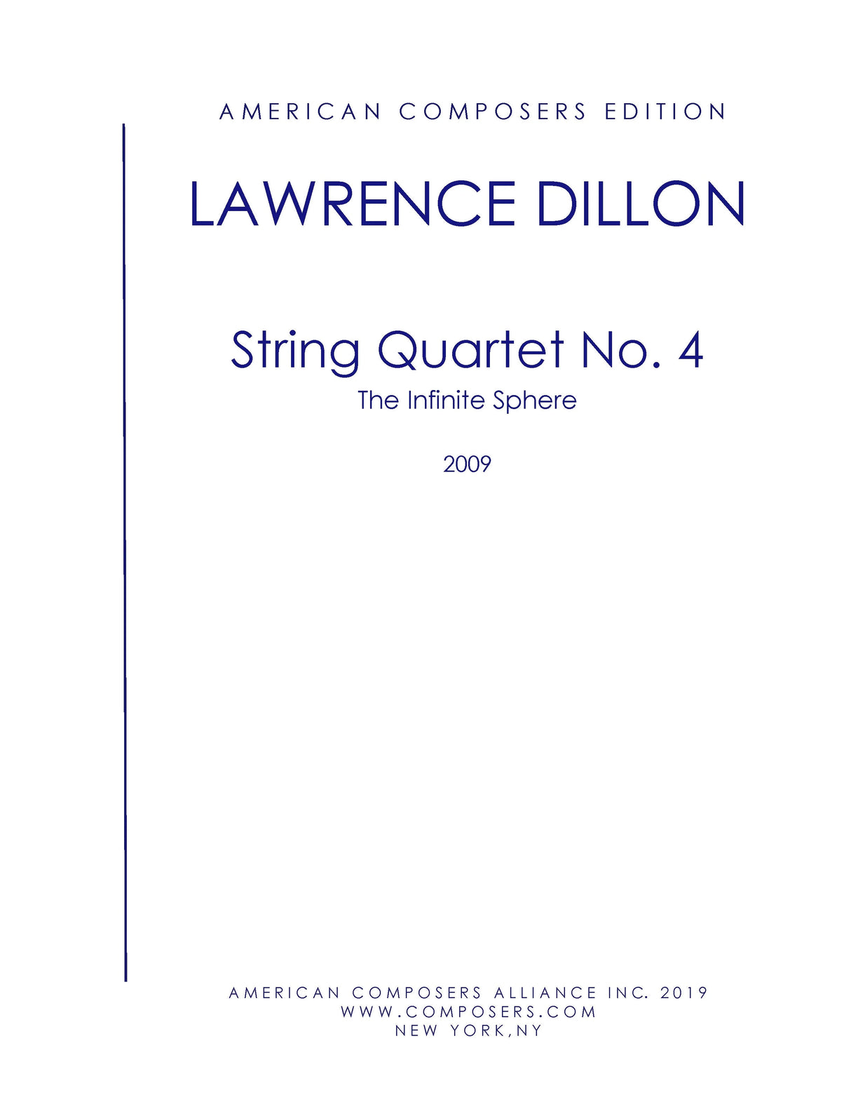 Dillon: String Quartet No. 4