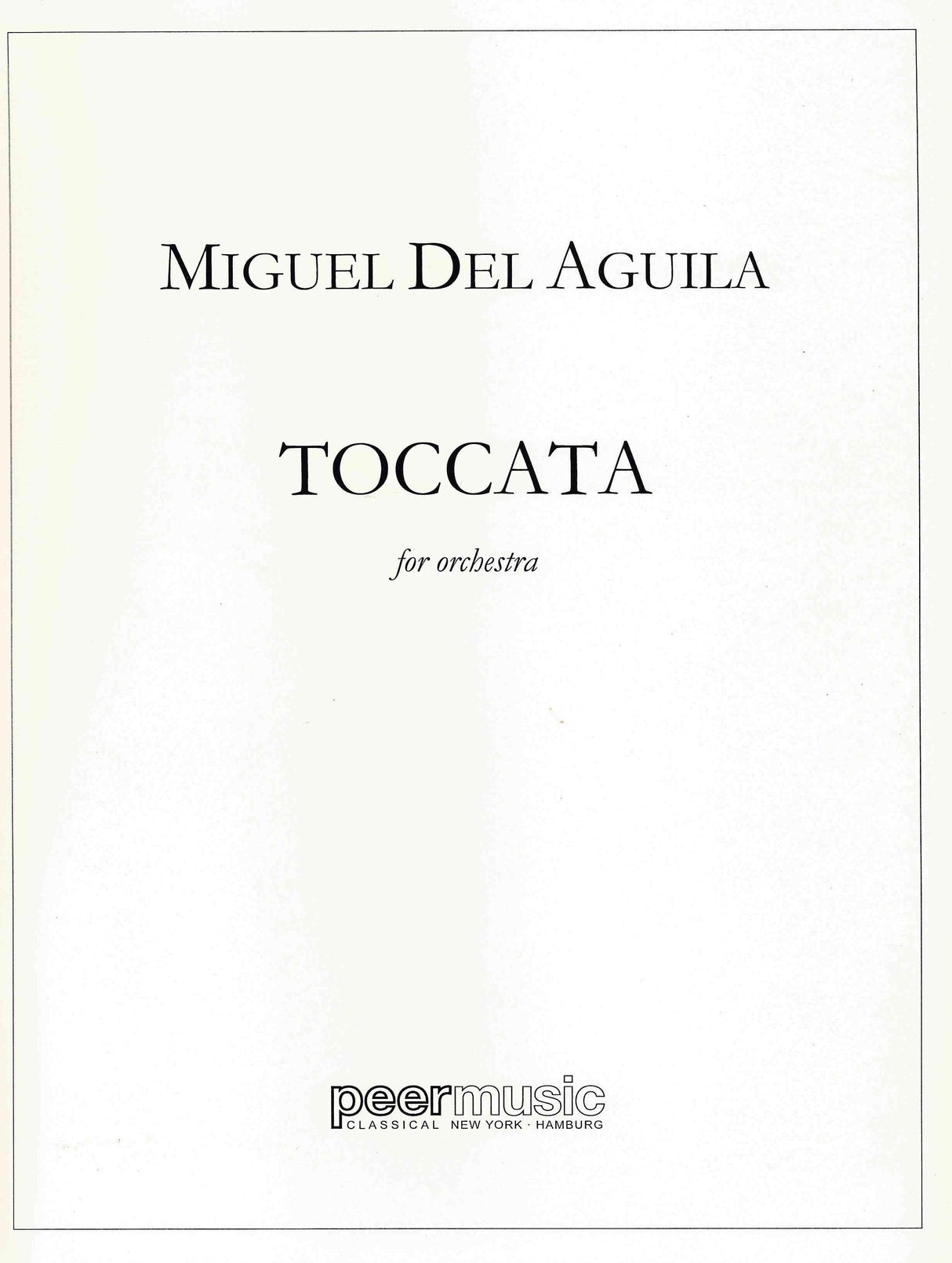 Águila: Toccata for Orchestra