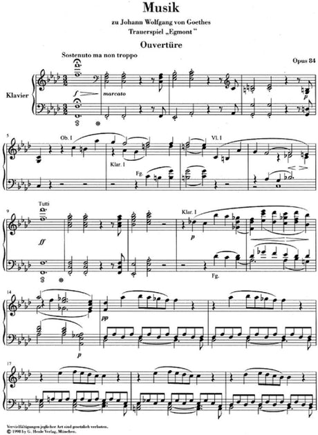 Beethoven: Music to Goethe's Tragedy "Egmont"