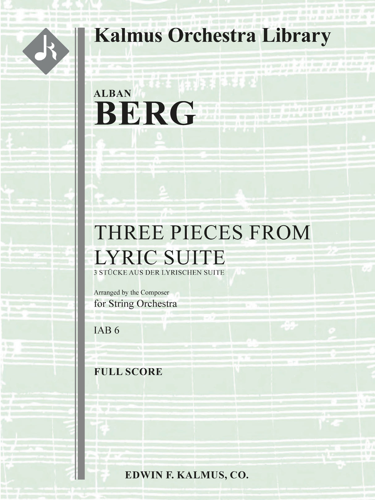 Berg: Three Pieces from the Lyric Suite