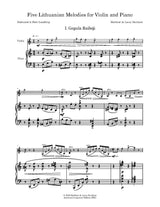 Davidson: Five Lithuanian Melodies
